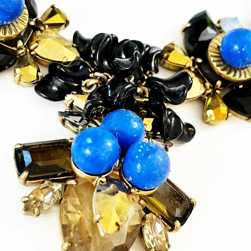 J. Crew Leather Statement Necklace